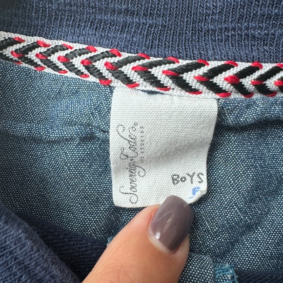 Sovereign Code Blue Navy Doncaster Long Sleeves 3 Buttons Henley Shirt size 6 - Picture 5 of 9